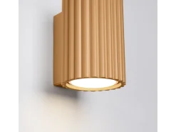 Lámpara de pared Gloow minimalista de aluminio - 1 fuentes luminosas 4000K - L.6,5 x A.10 cm - dorado