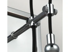 Lámpara de pared industrial nórdica de acero y vidrio 1 luz E27 Loras