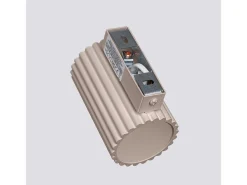 Lámpara De Pared Karbon Minimalista De Aluminio - 1 Fuentes Luminosas - L.6,5 X A.10 Cm - Gris Pardo