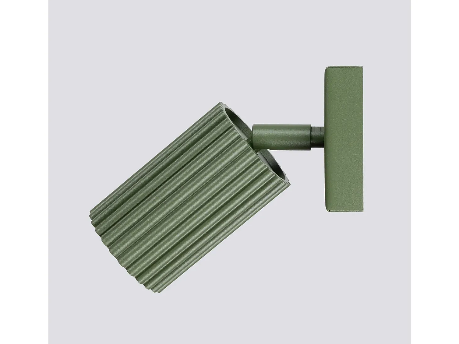 Lámpara De Pared Karbon Minimalista De Aluminio - 1 Fuentes Luminosas - L.8 X A.8 Cm - Verde Oliva