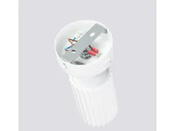 Lámpara De Pared Karbon Minimalista De Aluminio - 1 Fuentes Luminosas - L.8 X A.16 Cm - Blanco