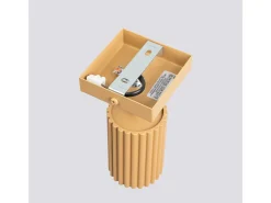 Lámpara De Pared Karbon Minimalista De Aluminio - 1 Fuentes Luminosas - L.8 X A.8 Cm - Dorado