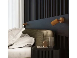 Lámpara De Pared Karbon Minimalista De Aluminio - 1 Fuentes Luminosas - L.8 X A.8 Cm - Dorado