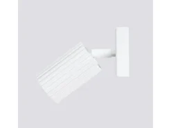 Lámpara De Pared Karbon Minimalista De Aluminio - 1 Fuentes Luminosas - L.8 X A.8 Cm - Blanco