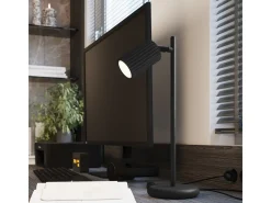 Lámpara De Pared Karbon Minimalista De Aluminio - 1 Fuentes Luminosas - L.6,5 X A.10 Cm - Negro