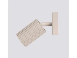 Lámpara De Pared Karbon Minimalista De Aluminio - 1 Fuentes Luminosas - L.8 X A.16 Cm - Gris Pardo
