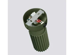 Lámpara De Pared Karbon Minimalista De Aluminio - 1 Fuentes Luminosas - L.8 X A.16 Cm - Verde Oliva