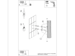 Lámpara De Pared Karbon Minimalista De Aluminio - 2 Fuentes Luminosas - L.6,5 X A.30 Cm - Dorado
