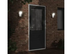 Lámpara de pared LED de exterior aluminio fundido blanco ES811755