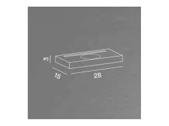 Lámpara de pared LED de pie blanca con base de carga para teléfono móvil Perenz