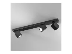 Lámpara de pared LED ODDY orientable cuadrada negra 3xGu10 Perenz
