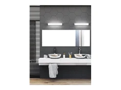 Lámpara de pared LED Perenz 23 W, 2080 lm, 70 cm, CCT, color negro, ajustable e inclinable