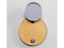 Lámpara de Pared LED 5W Metal con Interruptor Serifos Negro