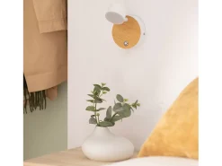 Lámpara de Pared LED 5W Metal con Interruptor Serifos Blanco