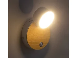 Lámpara de Pared LED 5W Metal con Interruptor Serifos Blanco