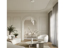 Lámpara De Pared Liro Moderno De Acero - 1 Fuentes Luminosas - L.8 X A.10 Cm - Blanco