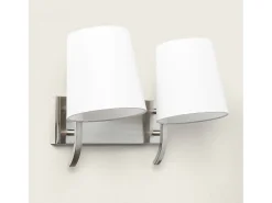 Lámpara de Pared Metal 2 Focos Eikho Blanco