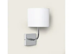 Lámpara de Pared Metal Silver-Wollen Blanco