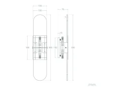 Lámpara de Pared Metal y Mármol Nandra Dorado