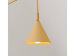 Lámpara De Pared Nox Moderno De Acero - 1 Fuentes Luminosas - L.14 X A.30 Cm - Oro/Negro
