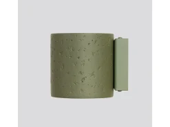 Lámpara de pared Orbis industrial de concreto - 1 fuentes luminosas - L.10 x A.10 cm - verde oliva