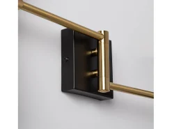 Lámpara de Pared Orientable Metal 2 Focos Jigger Negro