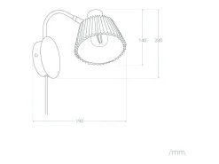Lámpara de Pared Orientable Metal Magda Blanco