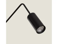 Lámpara de Pared Orientable Metal Magno Negro