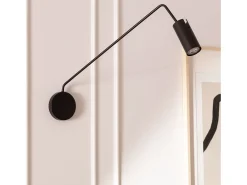 Lámpara de Pared Orientable Metal Magno Negro