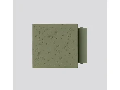 Lámpara de pared Quad industrial de concreto - 1 fuentes luminosas - L.10 x A.10 cm - verde oliva