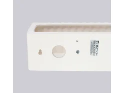 Lámpara de pared Rigata moderno de cerámica - 1 fuentes luminosas - L.34 x A.10 cm - blanco