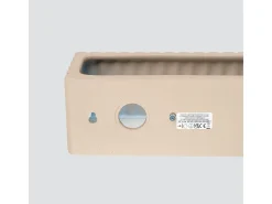 Lámpara de pared Rigata moderno de cerámica - 1 fuentes luminosas - L.34 x A.10 cm - gris pardo