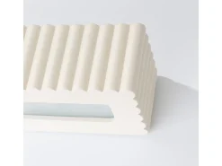 Lámpara de pared Rigata moderno de cerámica - 1 fuentes luminosas - L.34 x A.10 cm - beige