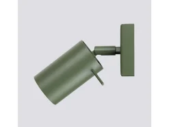 Lámpara De Pared Ring Moderno De Acero - 1 Fuentes Luminosas - L.8 X A.8 Cm - Verde Oliva