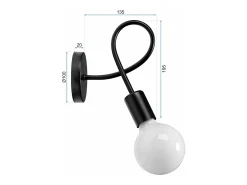 Lámpara De Pared Toolight 392199 Paradise Black