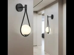 Lámpara De Pared Toolight G093-1W Black White