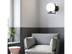 Lámpara De Pared Toolight G101-1W Black White