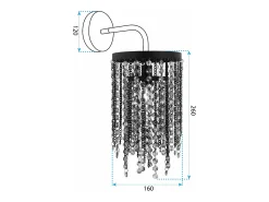 Lámpara De Pared Toolight App1315-W Black