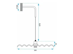 Lámpara De Pared Toolight App1355-1W 30Cm Black