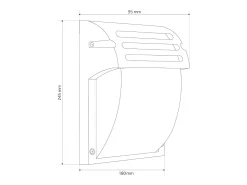 Lámpara De Pared Toolight Rsl013-1W Black