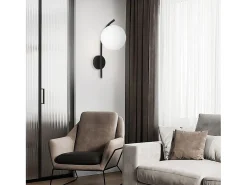 Lámpara De Pared Toolight G103-1W Black White