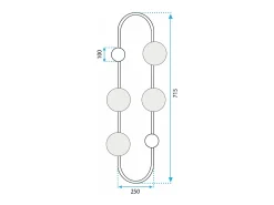 Lámpara De Pared Toolight App1144-4W Gold
