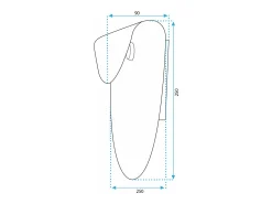 Lámpara De Pared Toolight App1429-W Black