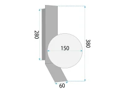 Lámpara De Pared Toolight APP1758-1W White/Gold