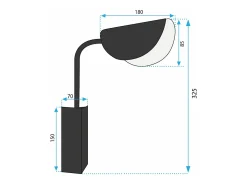 Lámpara De Pared Toolight App1262-1W Black