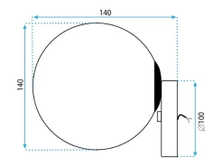 Lámpara De Pared Toolight App950-1W Gold
