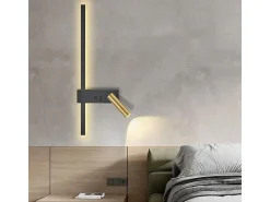 Lámpara De Pared Toolight App1439-W Right Black Gold
