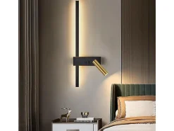 Lámpara De Pared Toolight App1439-W Right Black Gold