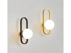 Lámpara De Pared Toolight App1756-1W Brush Gold White