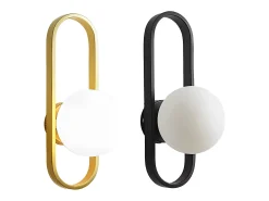 Lámpara De Pared Toolight App1756-1W Brush Gold White